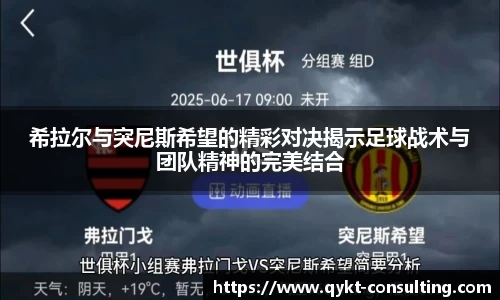希拉尔与突尼斯希望的精彩对决揭示足球战术与团队精神的完美结合